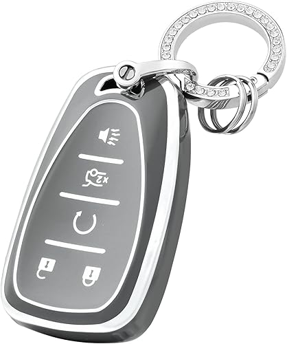 OFFCURVE Funda para llavero de coche compatible con Chevy C5, Gris