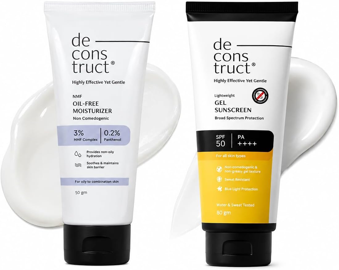Deconstruct Gel Sunscreen 50gm + Oil Free Moisturizer combo
