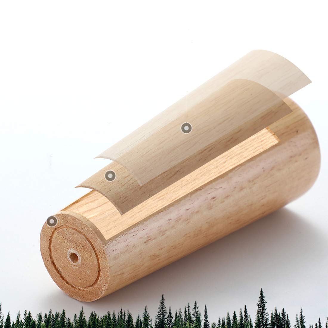 4 Gambe per Tavolo per mobili in Legno massello,Gambe di Ricambio per Divano,Piedini per comò in Legno di Gomma,Gambe per mobili Conici,Piedini per tavolino,per