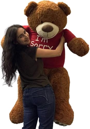 Miniatura 7 de Big Plush Oso de peluche gigante con camisa I'm Sorry, oso de peluche enorme, animal de peluche de 5 pies, regalo de disculpa, OSO de peluche,