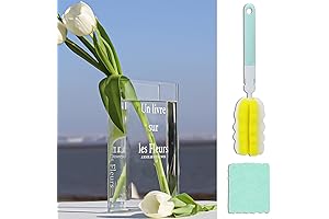 Clear Book Vase for Flowers - An Aesthetic and Functional Home Decor