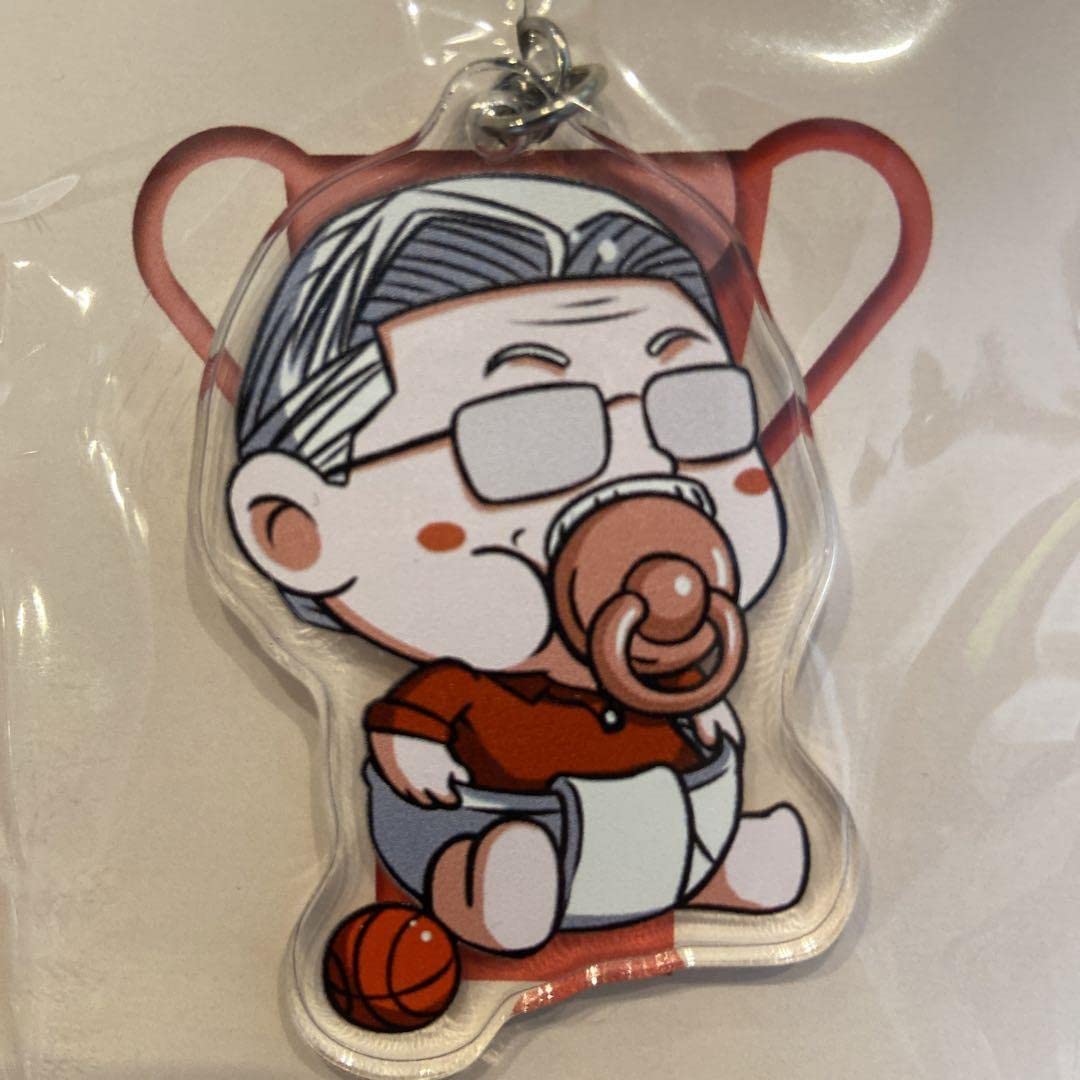 安西先生 キーホルダー】安西先生 レザーパスケース(Ojaga Design