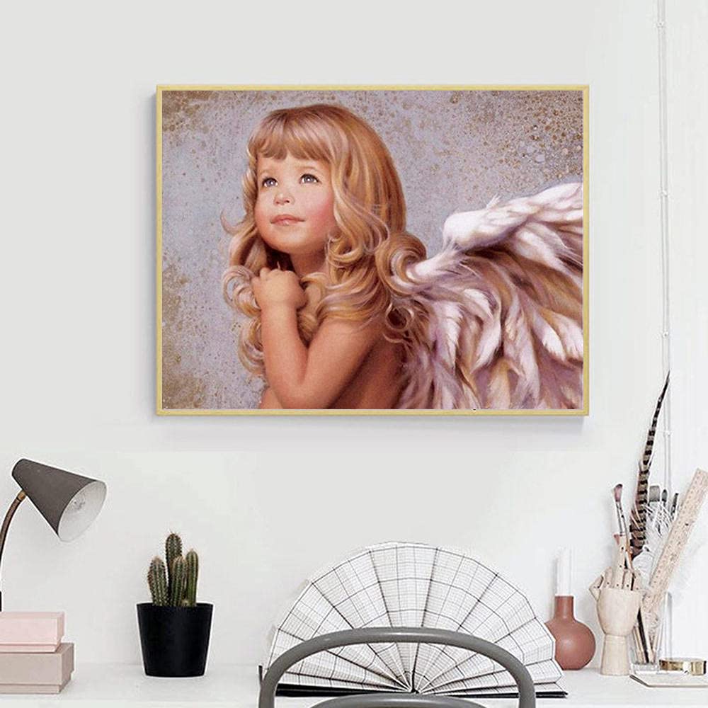 Amazon.co.jp: 数字で描く天使の絵キャンバスアクリル絵の具フレーム  