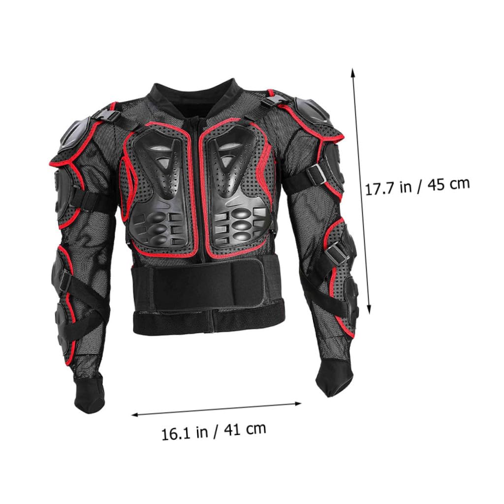 OUNONA Gilet de Protection Moto Antichute Noir, Protection Intégrale