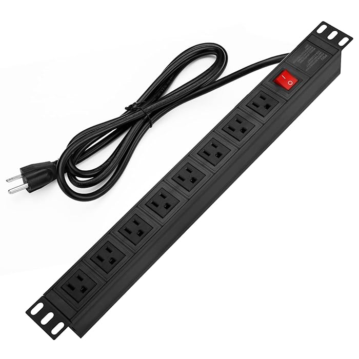 Buy BTU Power Strip Surge Protector RackMount PDU, 8 Right Angle