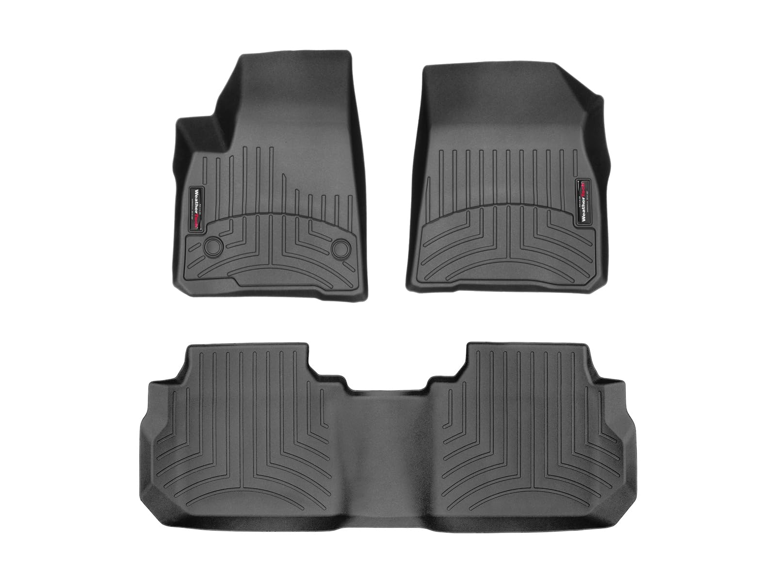 WeatherTech Custom Fit FloorLiners for Cadillac XT5-1st & 2nd Row (44955-1-2), Black