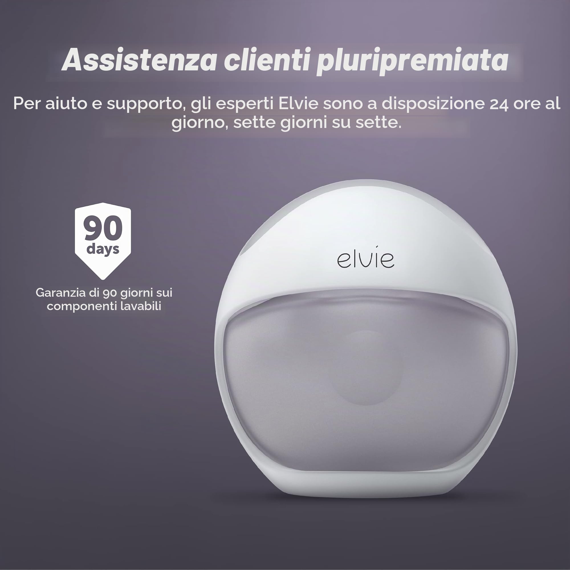 Elvie Tiralatte manuale indossabile – Elvie Curve – aspirazione naturale – mani libere, a prova di calcio, pompa portatile – in reggiseno per esprimere delicatamente durante l'allattamento o il
