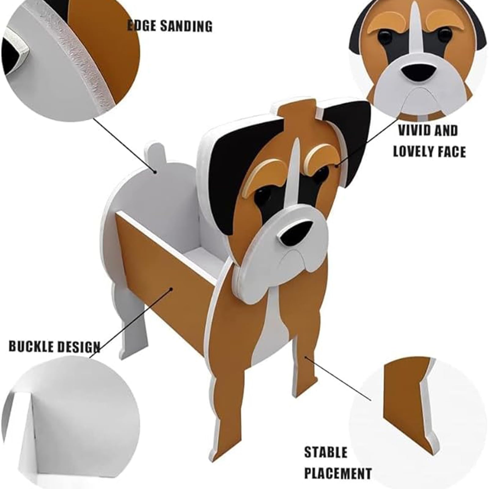 Vaso For Piante For Cani Corgi, Vaso For Fiori For Animali For La Decorazione Del Giardino Esterno, Contenitore For Piante Corgi For Ufficio, Decorazioni For La Casa ( Color