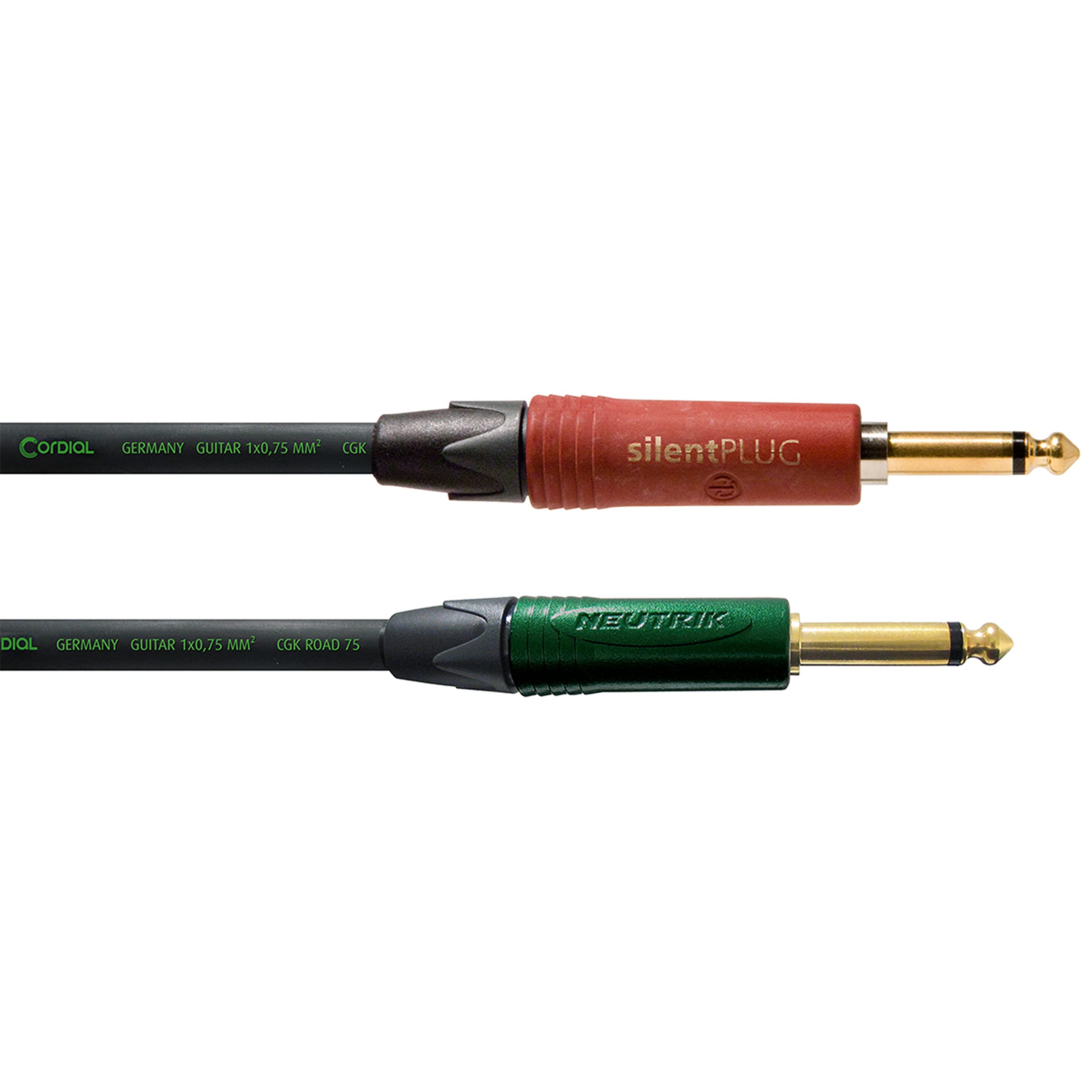 CORDIAL - CRI6PP-SILENT - Cavo chitarra jack/jack SILENT Road - 6 m, Peak
