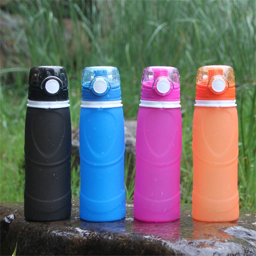 Faltbare Wasserflasche, Komprimierbar Kieselgel Radfahren Im Freien Reisen Camping Wasserbeutel Mit Großer Kapazität