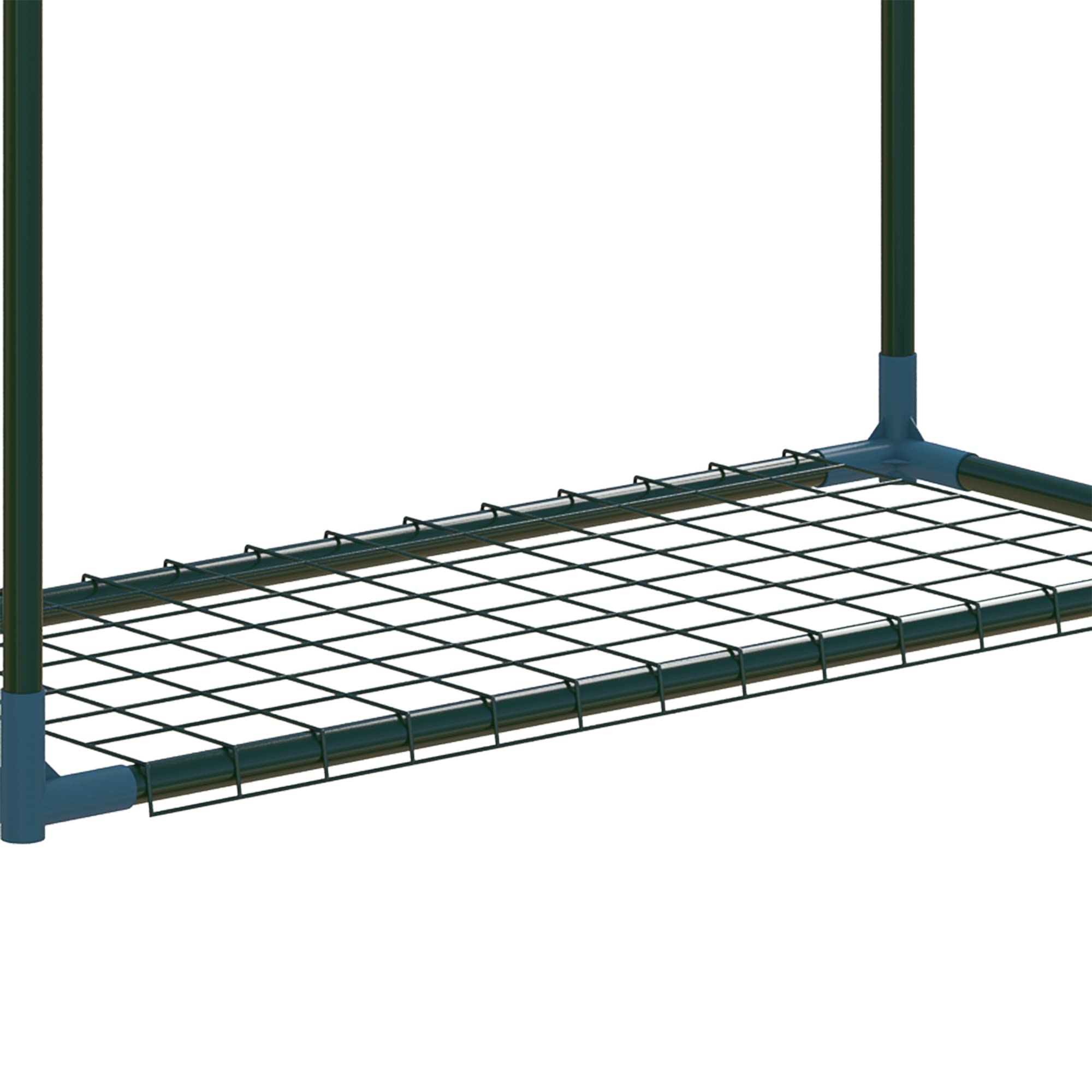 Outsunny Lot de 2 Étagères à Fleurs en acier 4 Niveaux Intérieur et Extérieur, support de plantes étagère à plantes pour Jardin, Balcon, Salon, 70 x 27 x 110 cm, vert