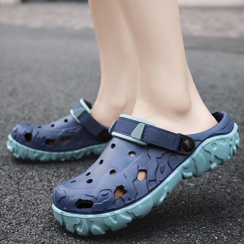 Image of Men's Clogs Garden Shoes Adult Mules Outdoor Sports Sandals Summer Water Beach Shoes Casual Slippers Lightweight Breathable Non-Slip