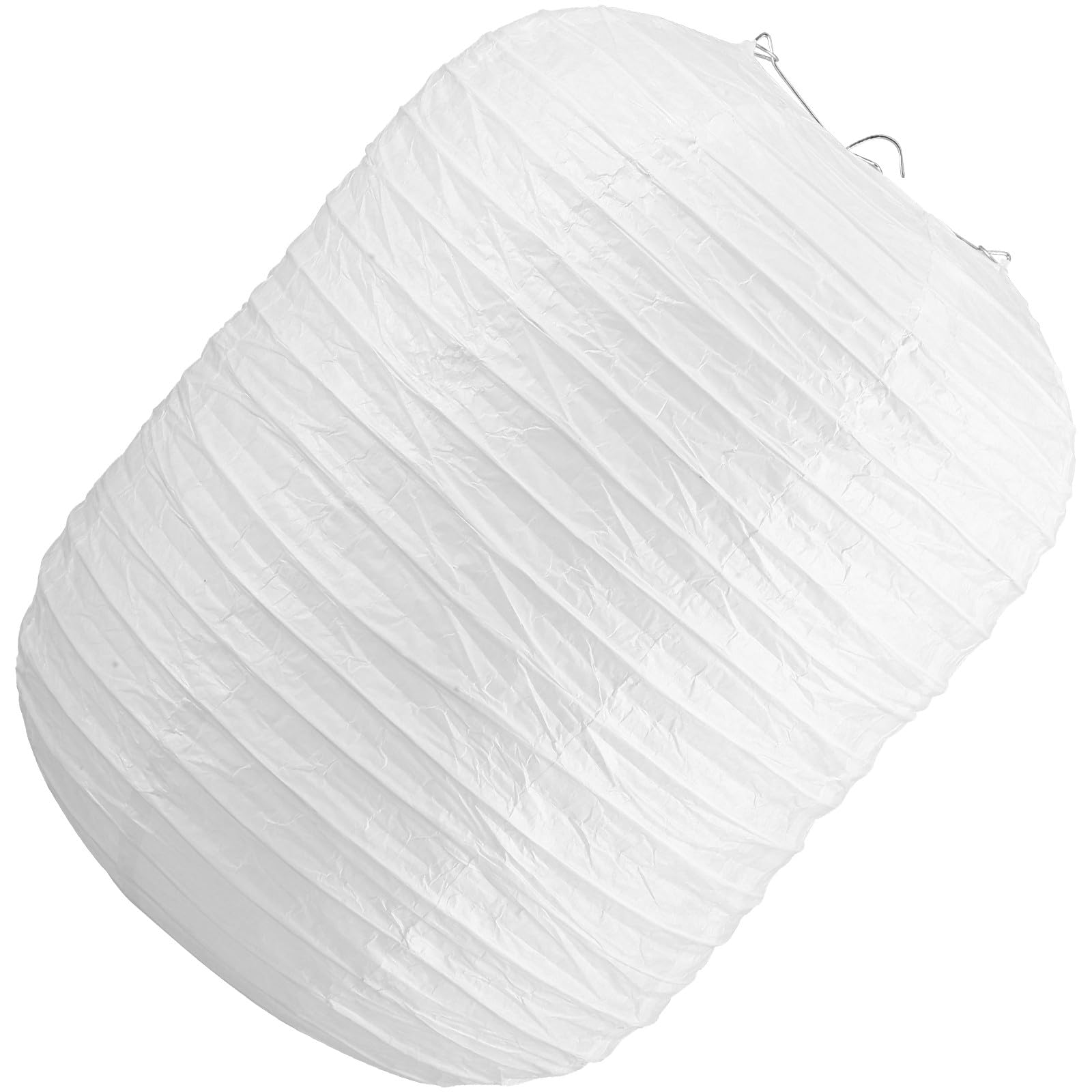 GLSTOY Cylindrical Paper Lampshade White 25Cm Width 35Cm Height Hanging Pendant Lamp Shade for Spring Festival Party Decoration