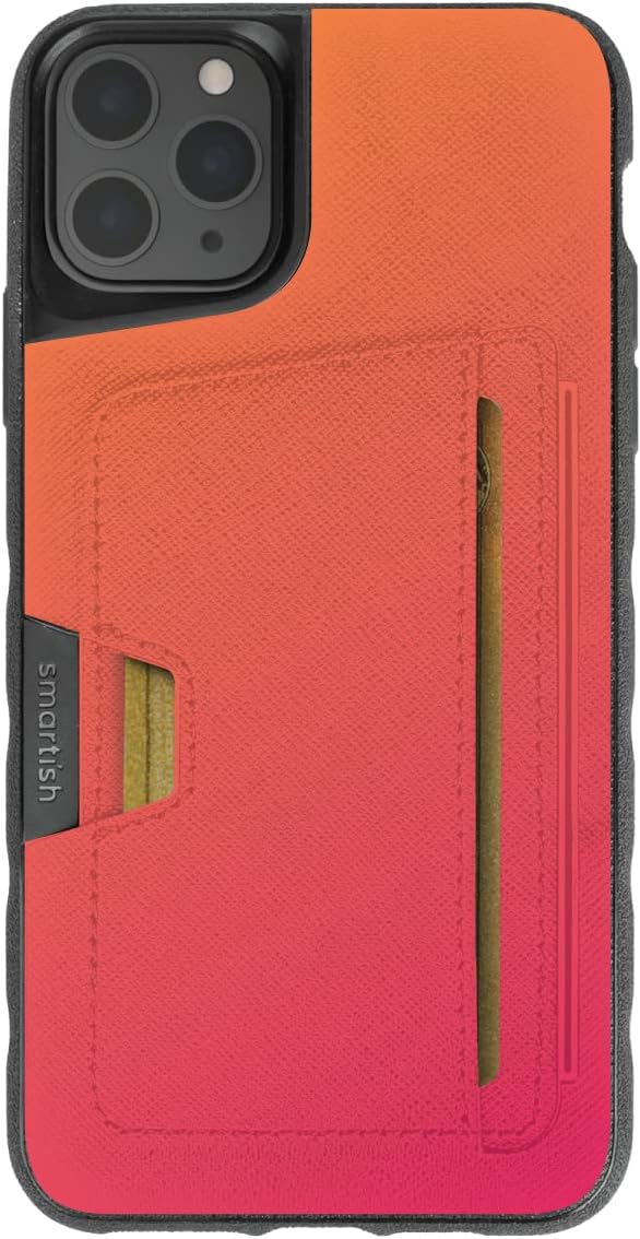 Smartish - You're On Fire - iPhone 13 mini Wallet Case - Wallet Slayer Vol. 1 [Slim + Protective] Credit Card Holder - Drop Tested Hidden Card Slot Cover Compatible with Apple iPhone 13 mini