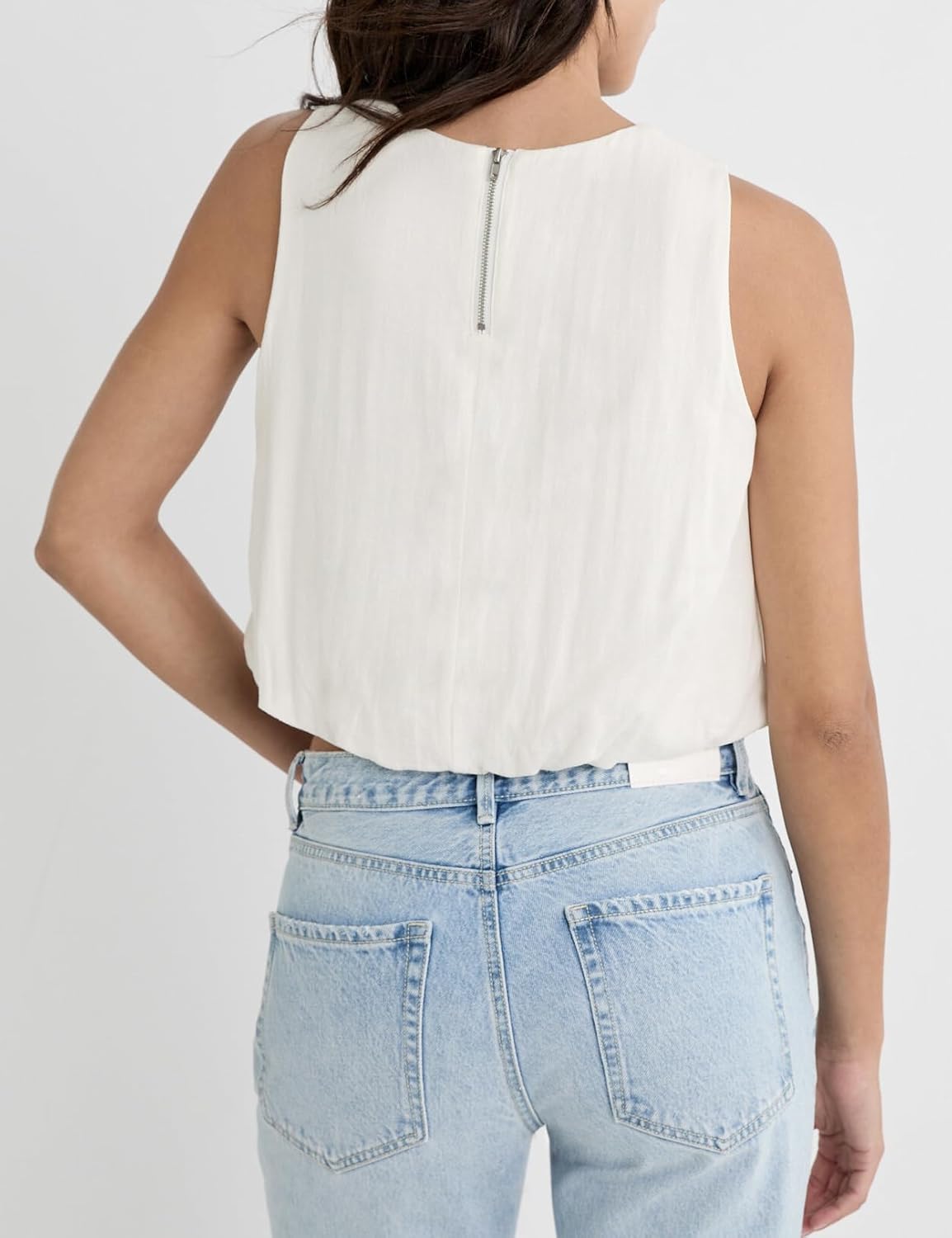 IDEALSANXUN Womens Cropped Linen Tank Tops Summer Cute Sleeveless Linen Shirts - Image 5