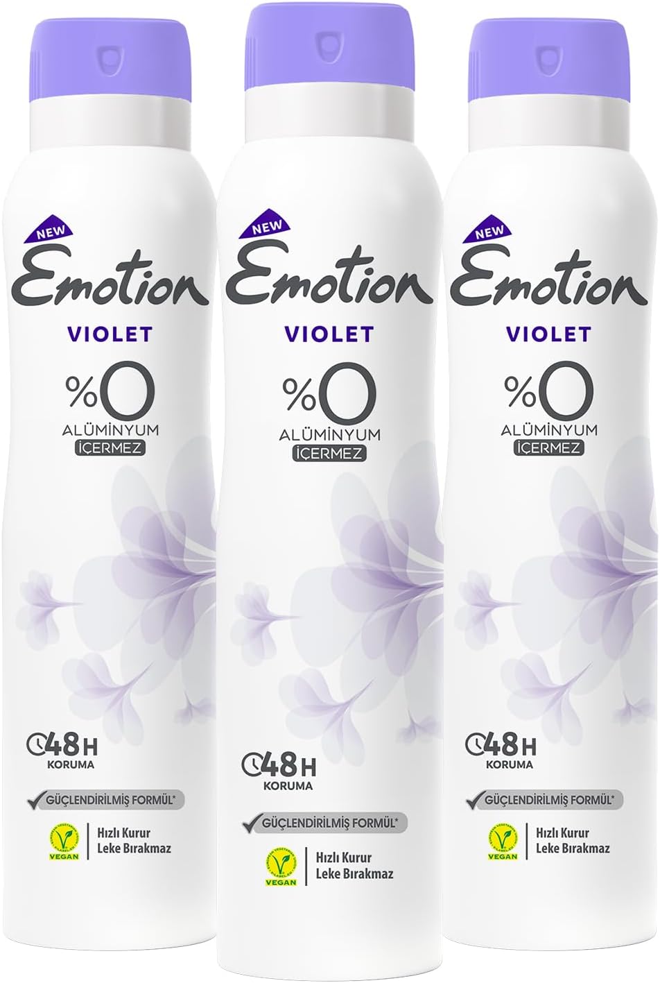 Emotion Violet Kadın Deodorant 3X150Ml