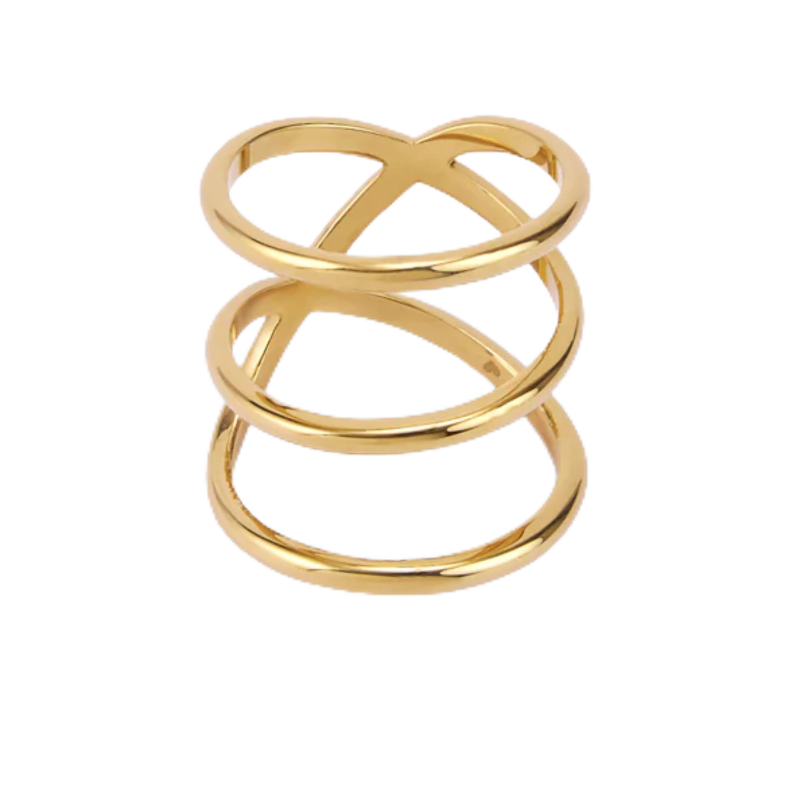 Hey Harper Gold Ring for Women - Gold Plated Stacking Waterproof &amp; Sweatproof Jewerly Ring - Everday Non Tarnish Cute Fashion Circle Rings