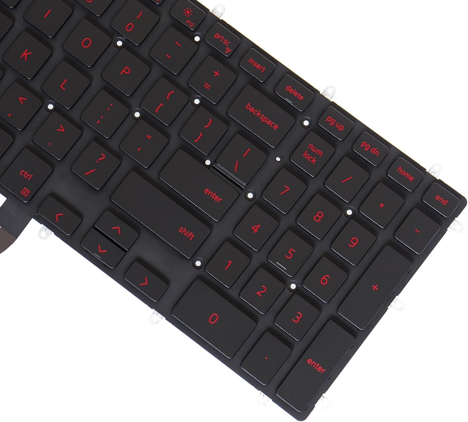 Laptop Keyboard with Red Backlit Replacement for Dell G3 3500 3579 3590 3779 G5 5500 5587 5590 G7 7590 7588 7790 Series Gaming Notebook(Red Print)