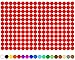 100 Stück Klebepunkte Punkte Kreise Aufkleber Punkt Inventur Folie Markierung K018 (032 Hellrot, 5mm)
