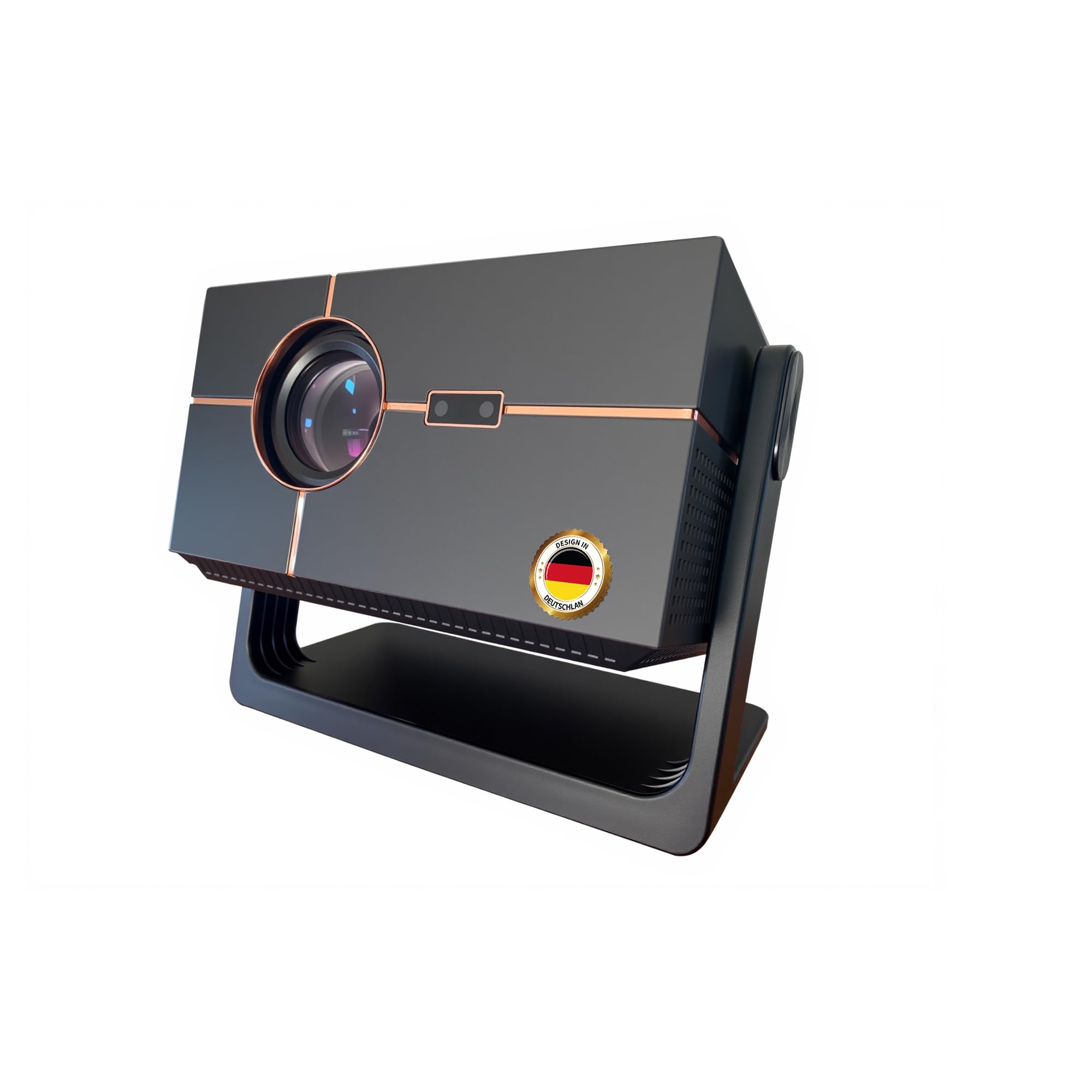 Proiettore con supporto 4K per Home Cinema - Proiettore Home Cinema 4K con autofocus e correzione trapezoidale automatica, proiettore Android per streaming online con Fire TV Stick, Netflix, ecc.