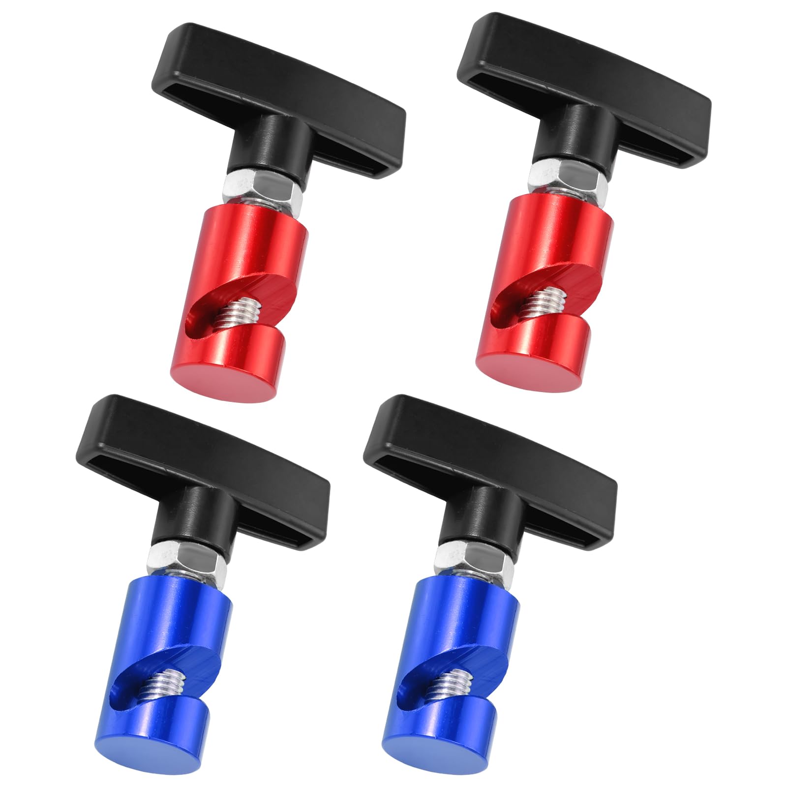 4 Pcs Hood and Trunk Lift Support Clamp Aluminium Alloy Hood Lift Clamp Hoods Lifting Support Clip Car Hoods Clamps for Universal ﻿
