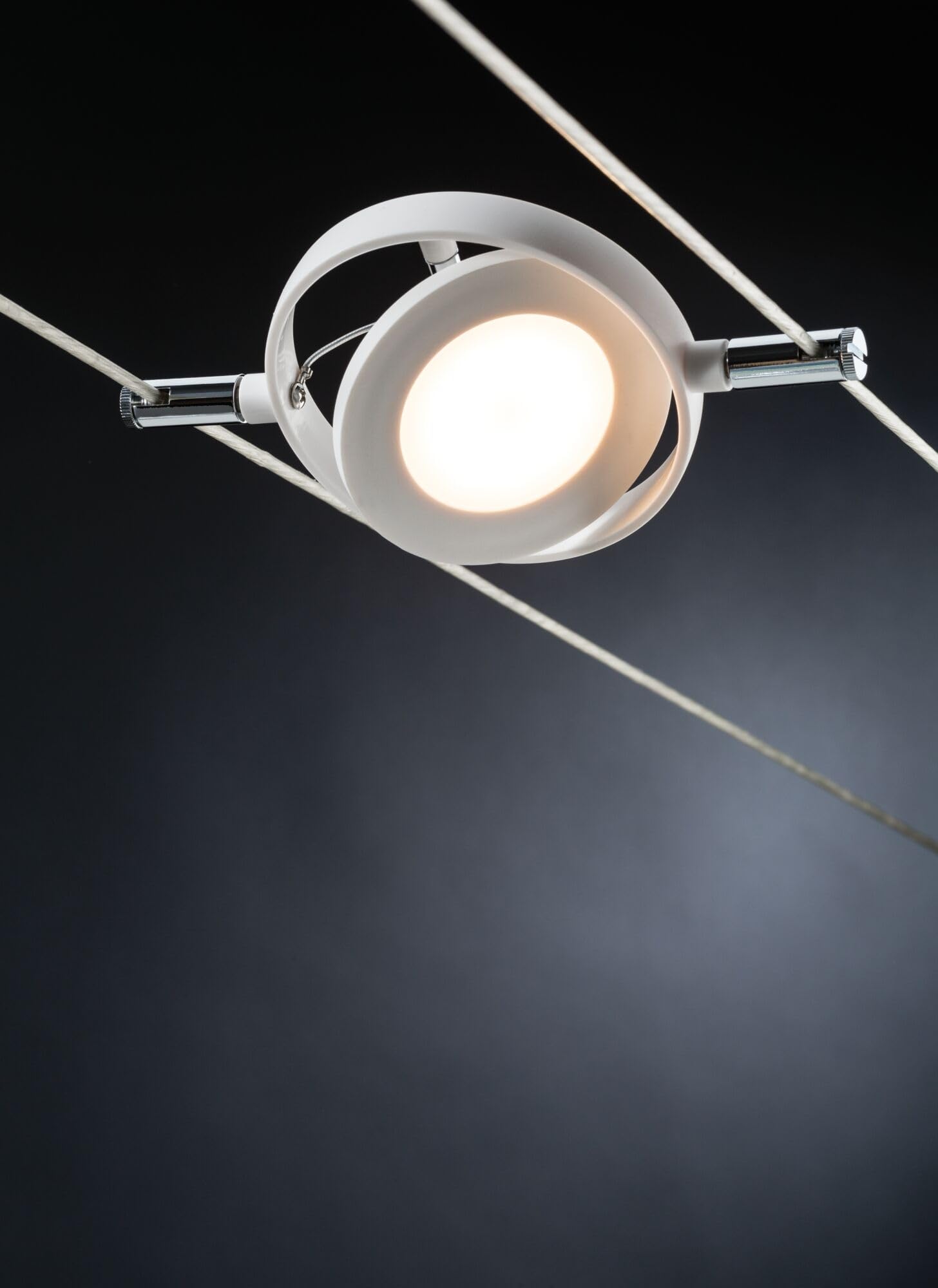 Paulmann 94106 LED sistema de cable RoundMac juego básico extensible blanco cálido 6x4W LED blanco mate cable luminaria luminaria colgante