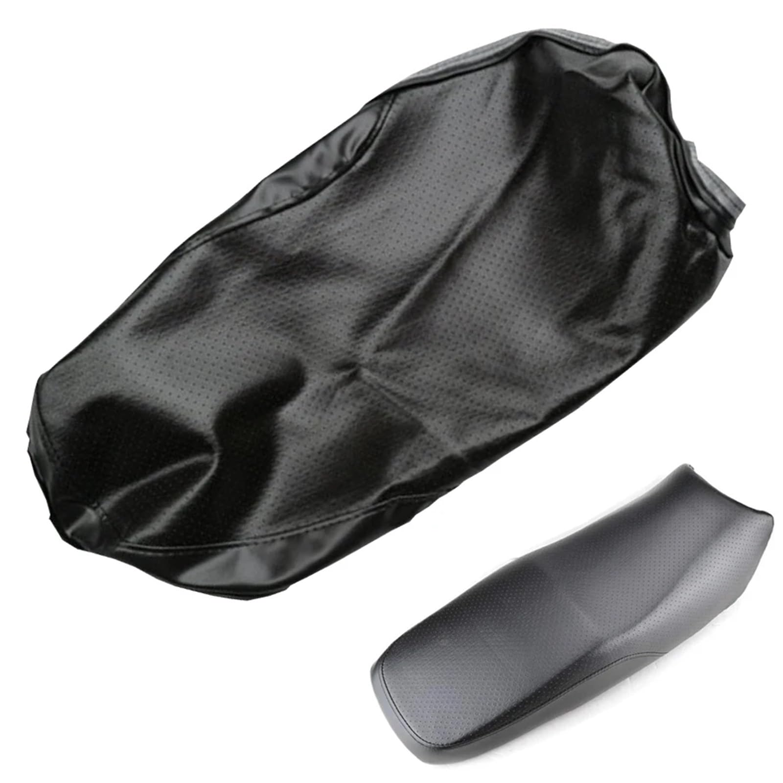 Funda Asiento Moto Asiento Protector De Funda de Asiento de Cuero sintético para Motocicleta, Color Negro, Resistente al Agua, para Yamaha YBR 125 YBR 125 2005-2009