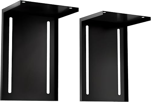 DuraSteel Aerial Titan-1 - Soporte de techo oscuro para cortina de aire, 2 unidades, sin cuerda, color negro