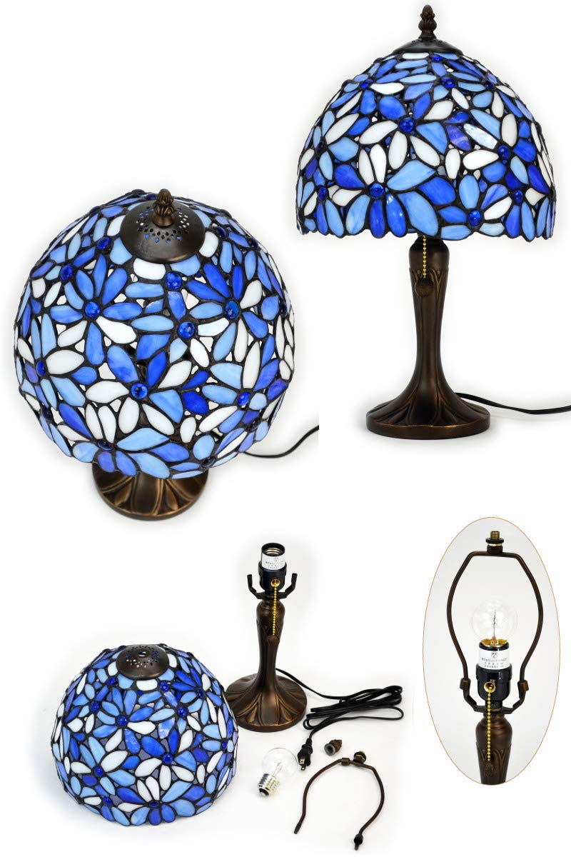 ⭐️がんも様 御専用⭐️【ヴィンテージ】ステンドランプグラス フラワーガーデン ステンドグラスステンドランプ花柄ヴィンテージアンティーク照明