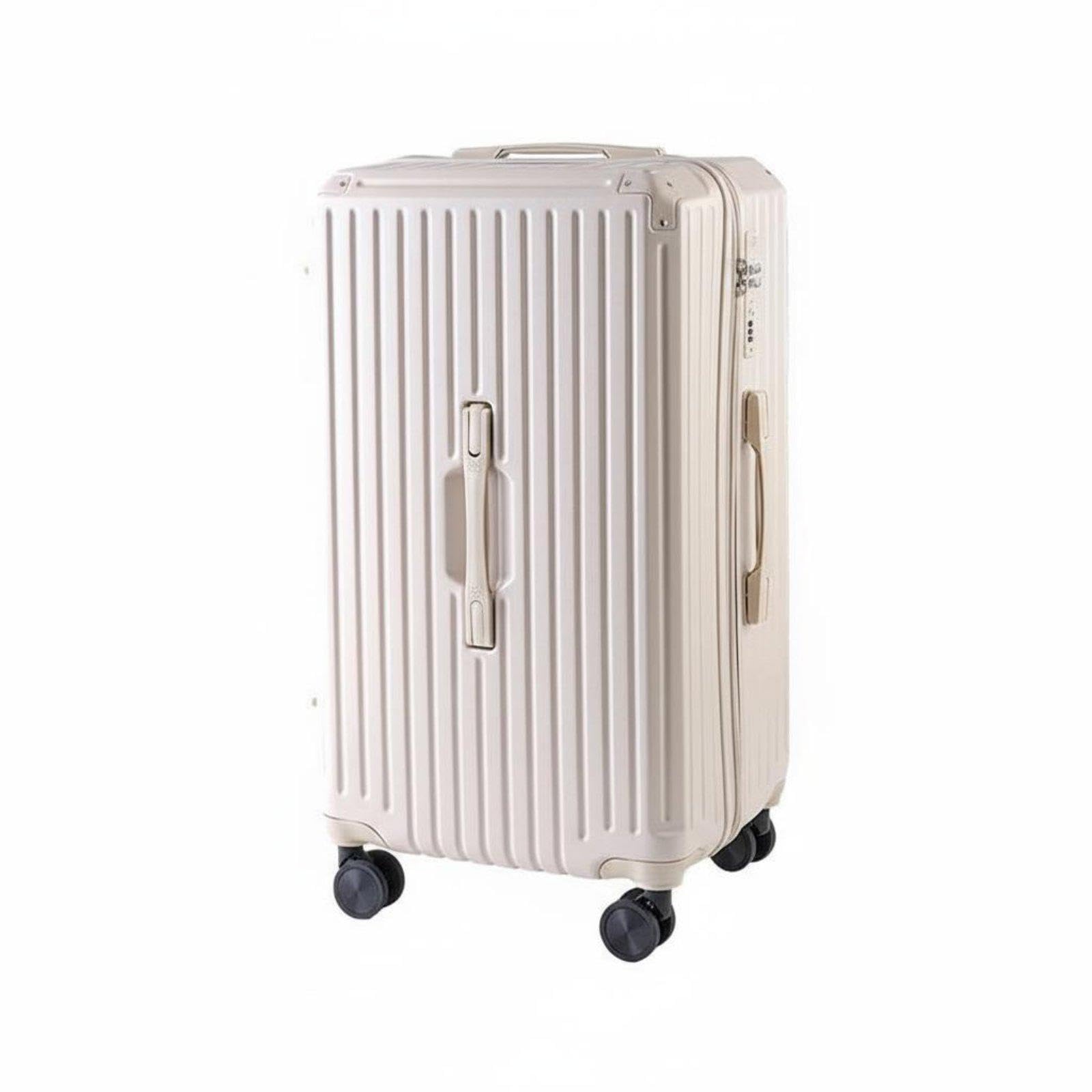 CALANDIS Trolley Travel Case Large Capacity Luggage with Rotating Wheels Suitcase with Rotating Wheels for Commuters, Students, Business Trip White 30 Inch-picture-37