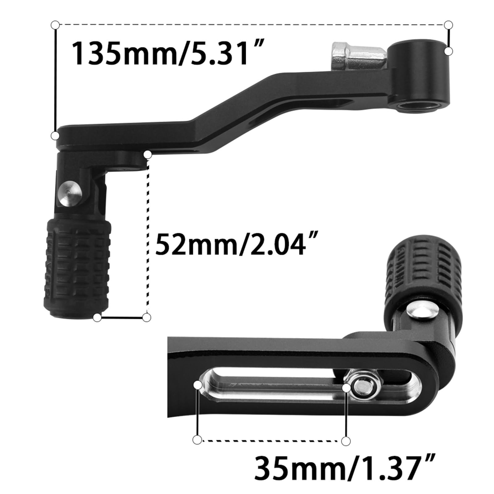 Amazon | バイク用ギアレバー 調整式シフトレバーロッド クイック