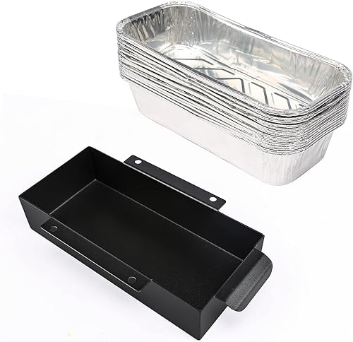 Hisencn Bandeja de goteo de taza de grasa con 15 vasos de papel de aluminio, compatible con Charbroil 9328812P06, repuesto de bandeja de grasa