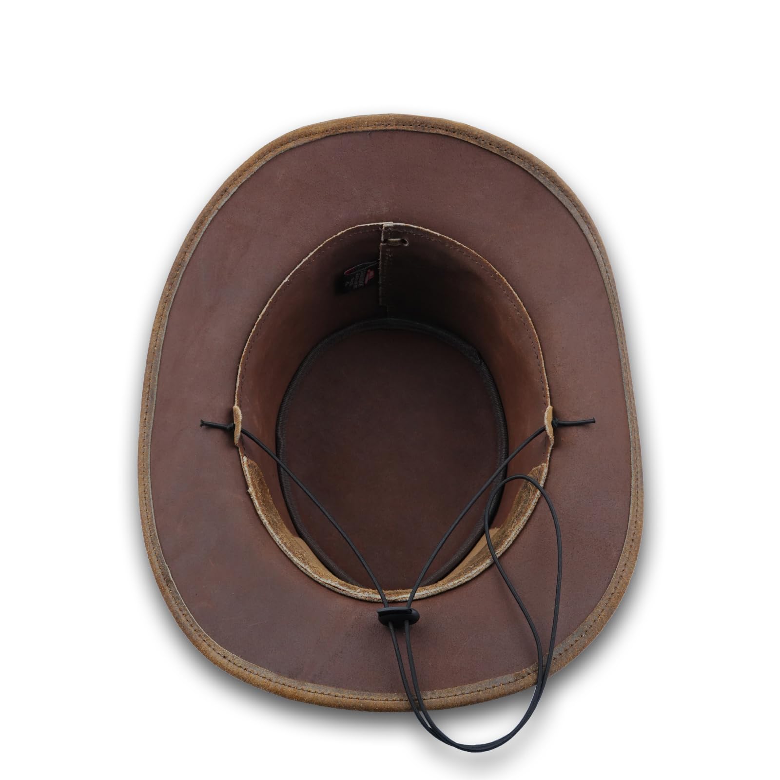 Leatherick Sombrero de Vaquero Sombrero de Piel de Vaca de Estilo Australiano de Ante Genuino