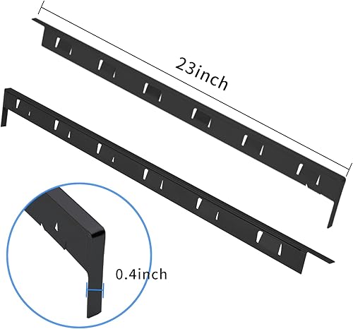 Miniatura 6 de Cubiertas para huecos de estufa (paquete de 2), protectores de huecos laterales de encimera de estufa de 23.6 pulgadas de largo y 0.4 pulgadas de