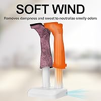 Vista 4 de Secador de zapatos, secador de botas, ultra silencioso, color blanco