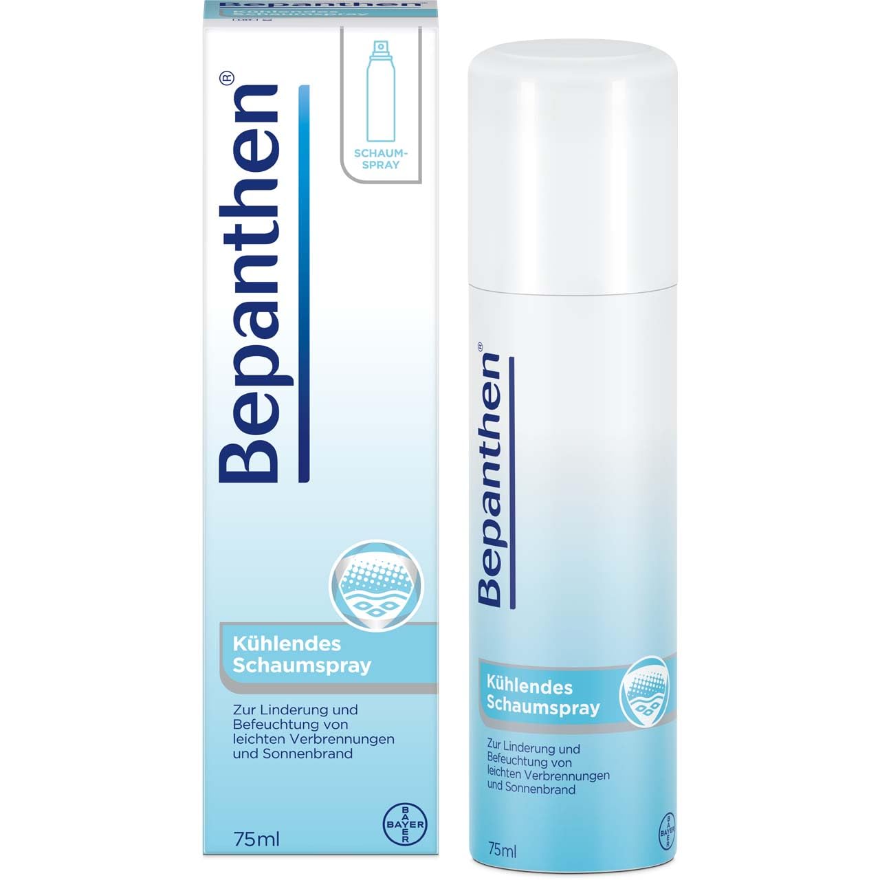 Bepanthen Kühlendes Schaumspray I bei leichten Verbrennungen & Sonnenbrand I 75 ml