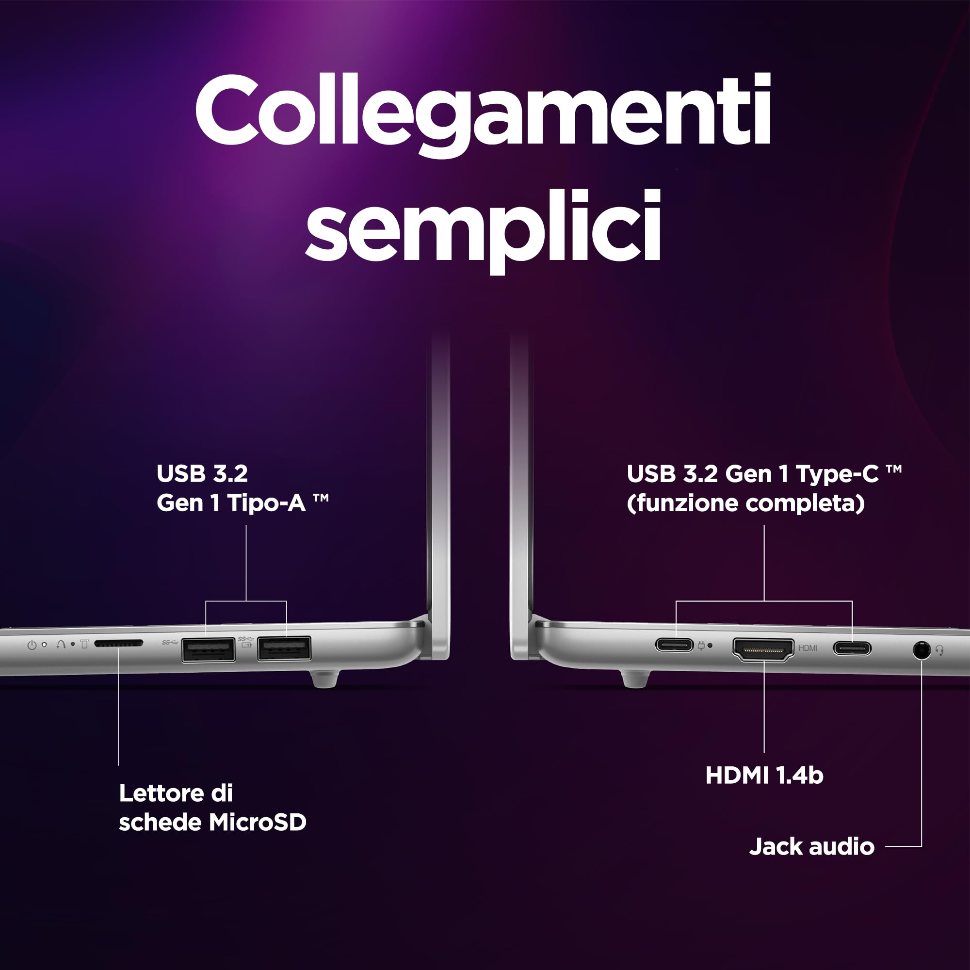 Lenovo IdeaPad Slim 5 Notebook 14’’ WUXGA OLED (1920x1200), Intel Core Ultra 7 155H, Grafica Intel Arc Integrata, RAM 16GB, 1TB SSD, Windows 11 Home, Cloud Grey, Esclusiva Amazon