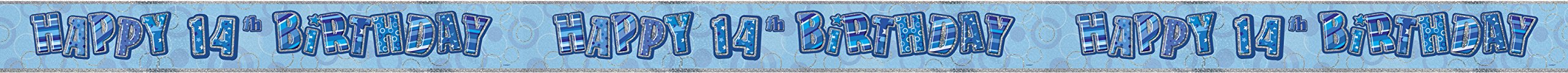 Unique Party 92068 - 9ft Foil Glitz Pink Happy 80th Birthday Banner — view 59