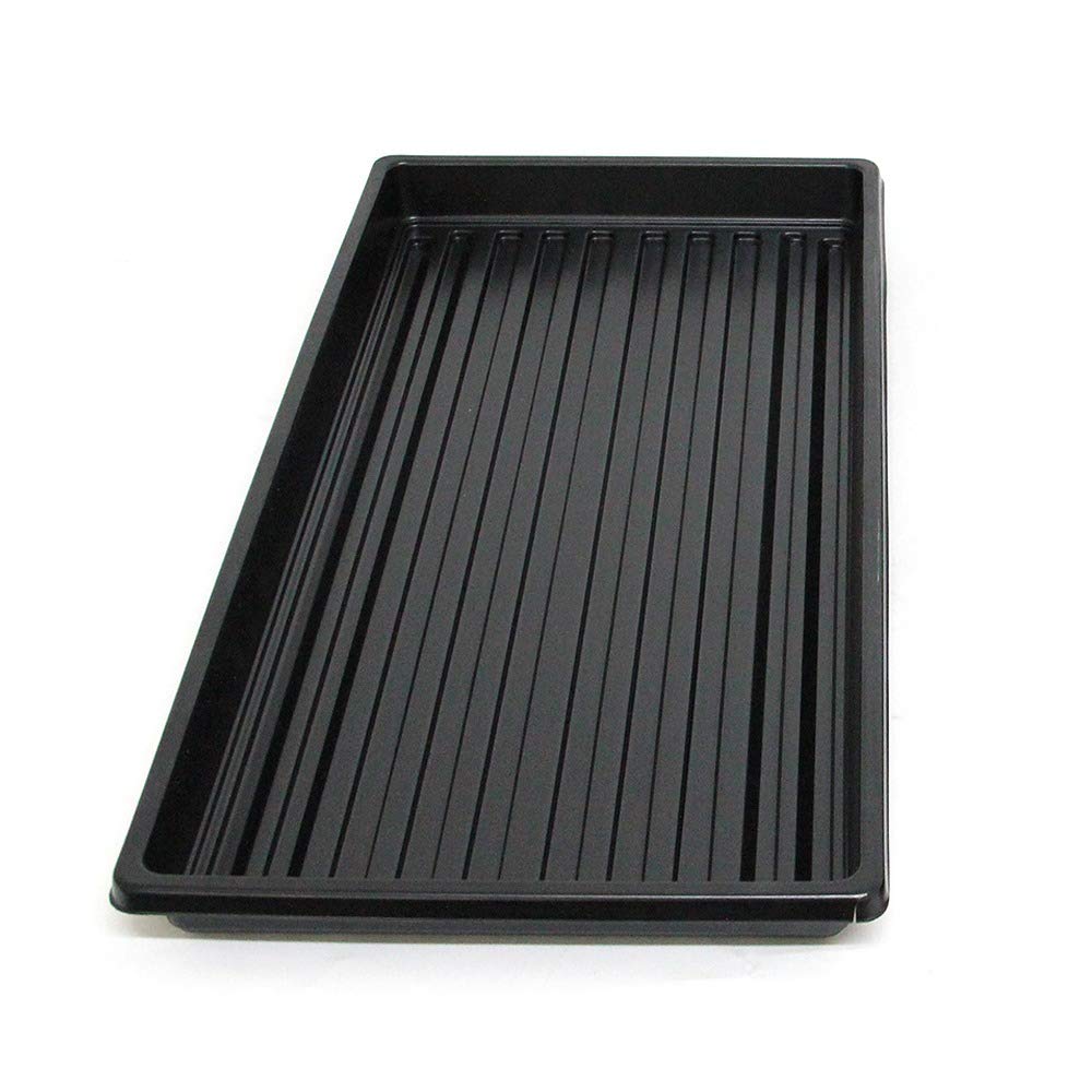 Lot de 10 plateaux à micro-greens (sans trous) 25,4 x 50,8 cm pour microgreens et herbe de blé 10 plateaux de qualité supérieure sans trous