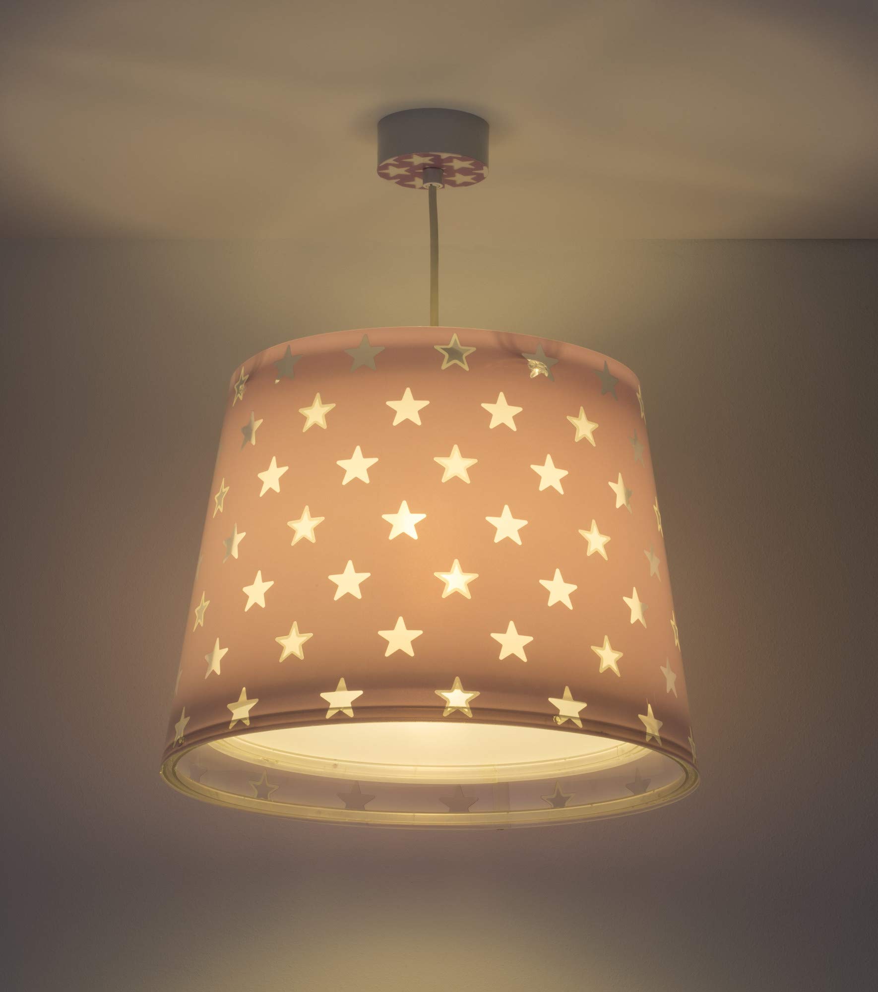 Dalber Lampada da soffitto per Bambini, Stelle Malva Lilla 60 W