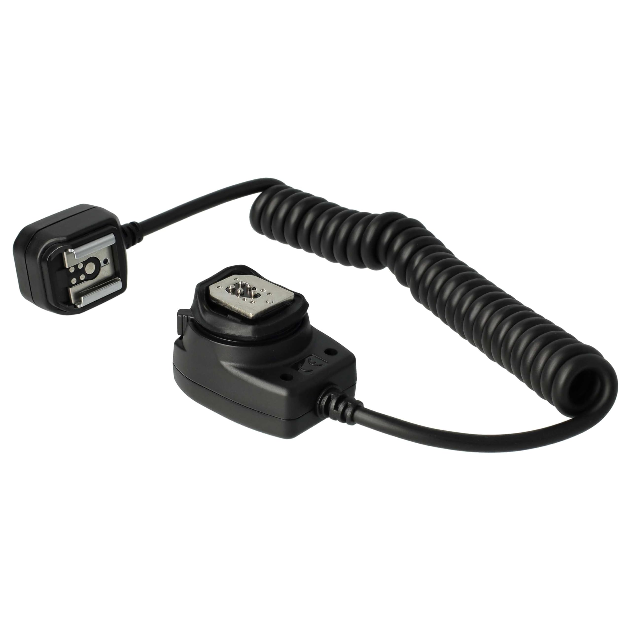 vhbw TTL Blitzkabel Ersatz für Canon OC-E3 für Kamera, Blitzgerät - Synchronkabel, 30cm, Ausziehbar auf 60cm