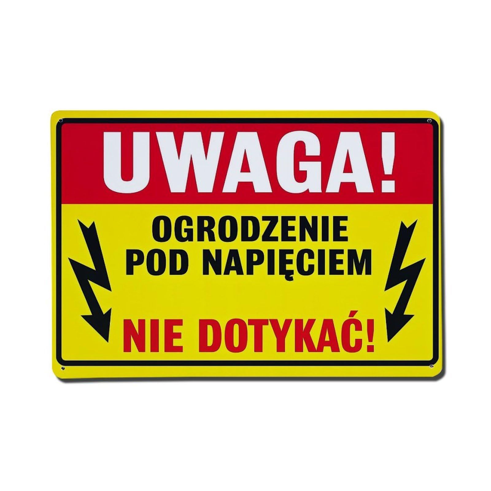 Caution Fence Under Voltage Do Not Touch Metal Tin Sign Plaque