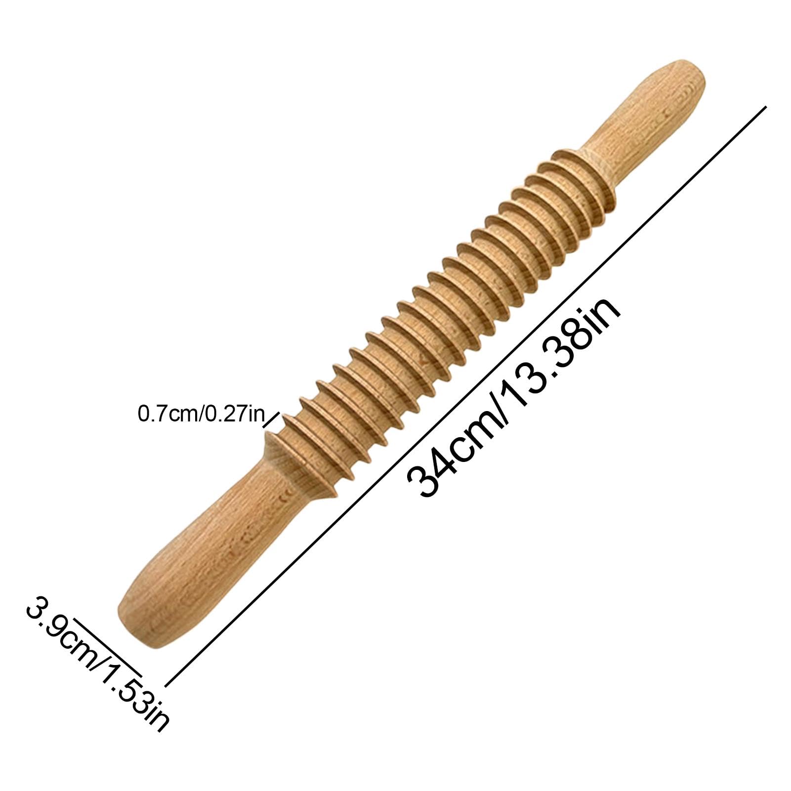 Mattarello In Legno Di Faggio 30cm - Per Pasta, Biscotti, Pizza, Torte, Senza Vernici, Naturale