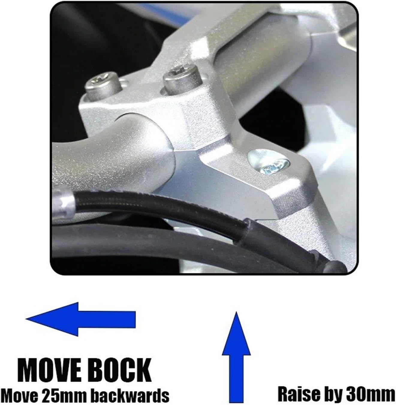 オートバイハンドルバーライザー ヴォーグ用 DSX 900 900用 DSXハンドルブースターパッドホルダーキット CNCアルミオー