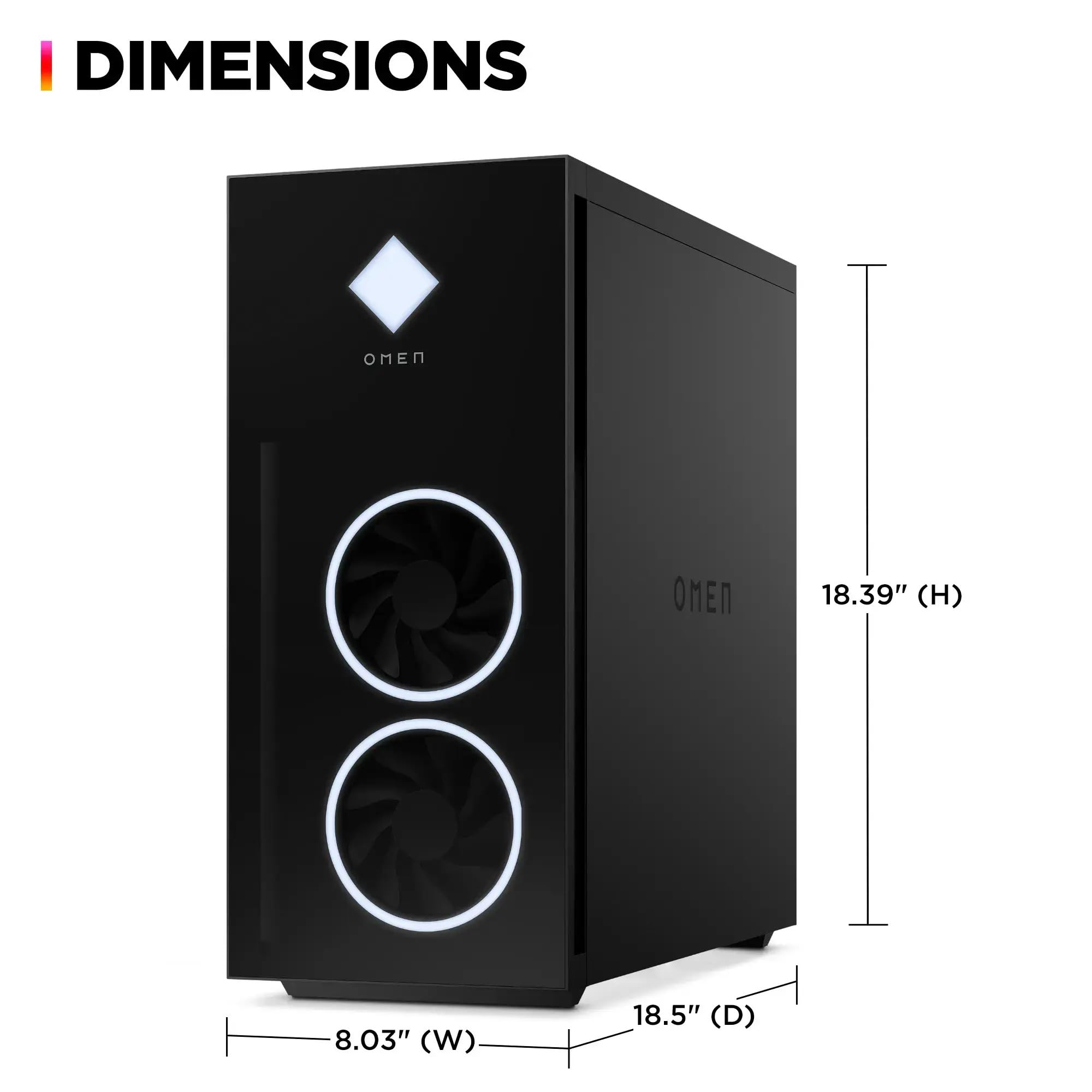 Amazon.com: HP OMEN 40L GT21 Gaming Desktop Computer - AMD Ryzen 7 