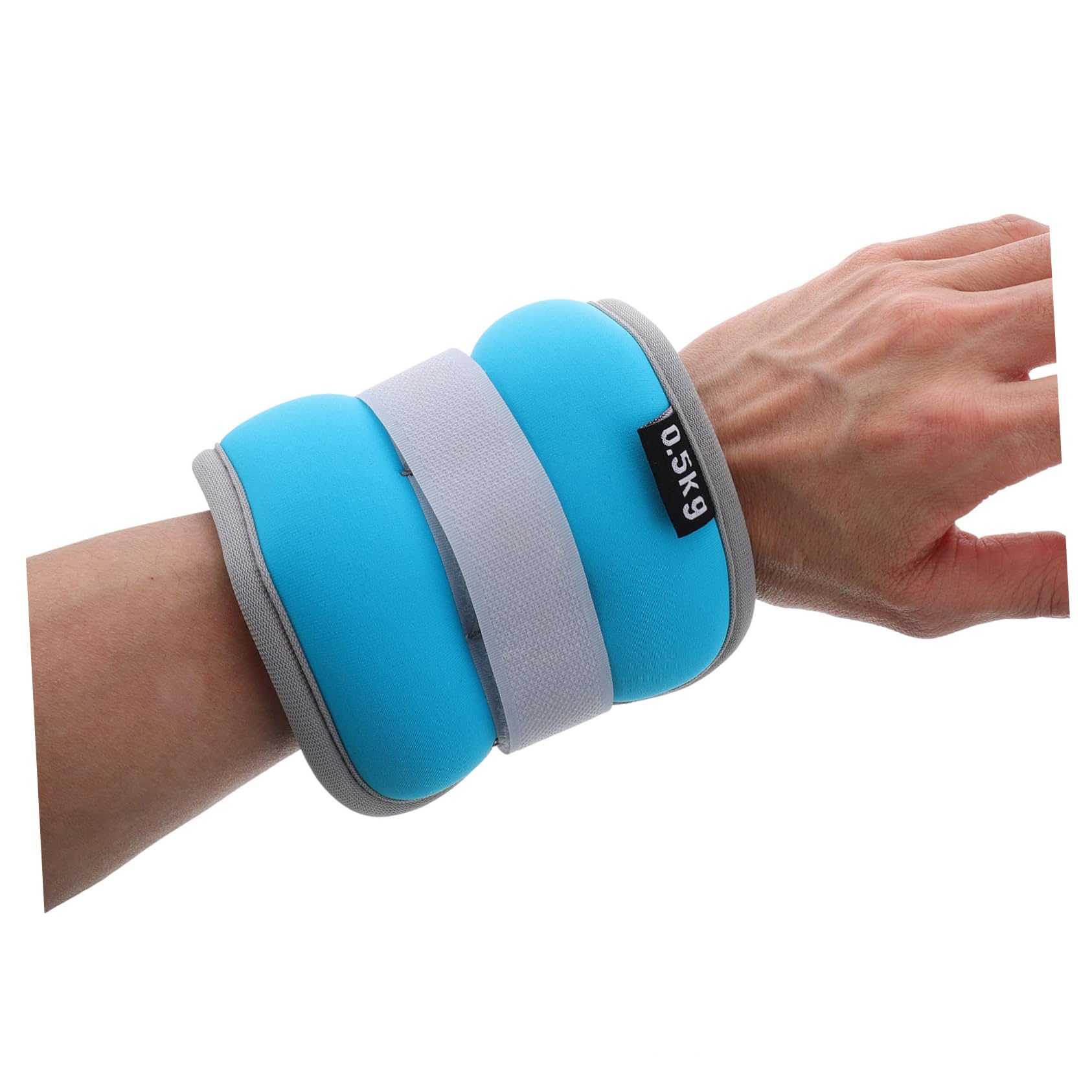 Pesi da Caviglia e Polso Regolabili 2 Pezzi 0, 5kg per Allenamento | Nailon, Neoprene e Sabbia di Ferro, Design Confortevole Regolabile per Esercizi e Attività Sportive