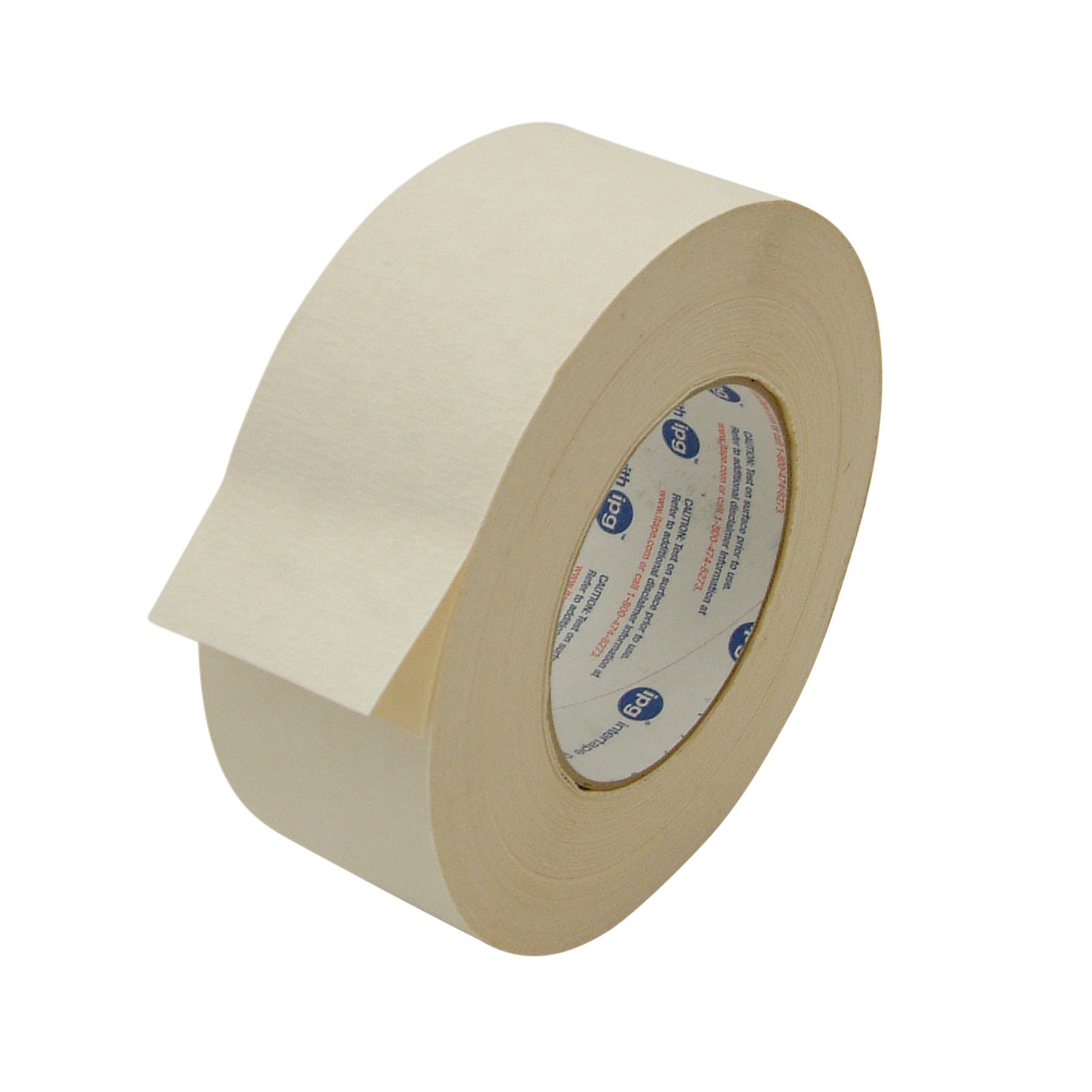 Intertape591 Double Sided Flatback Paper Tape: 2 in. (48mm actual) x 36 yds. (Beige)