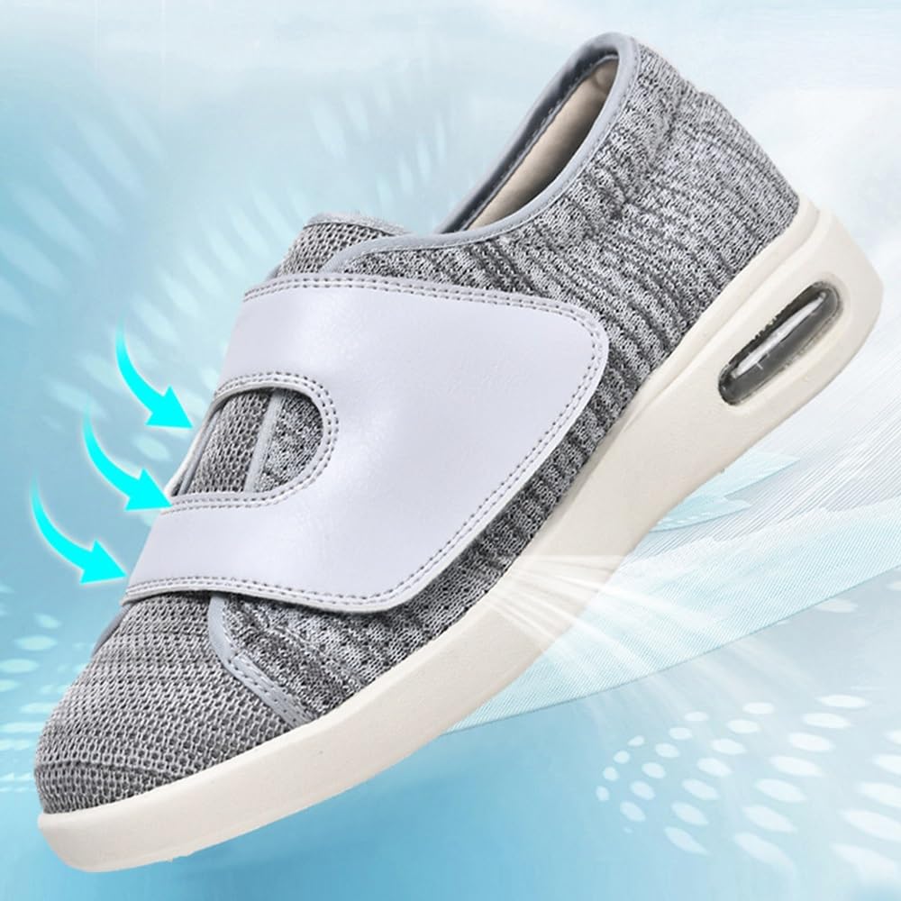 Zapatos Ortopédicos para Caminar Fáciles De Deslizar De Ancho Amplio Zapatillas Ortopédicas con Plantillas Desmontables De Espuma con Memoria Ligeras para Ancianos Pies Hinchados