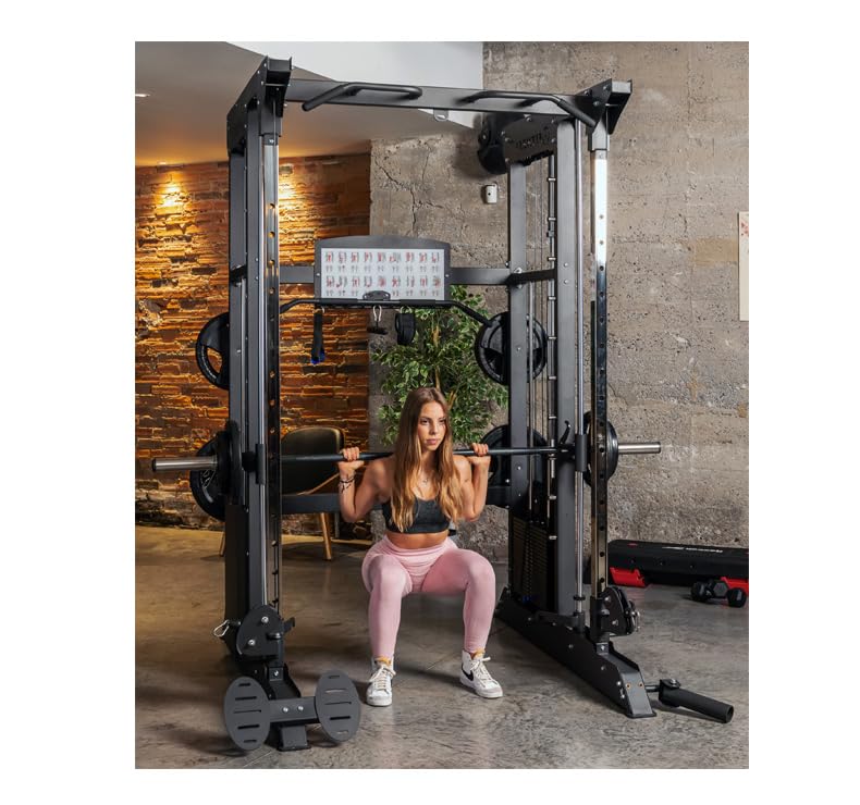 Multistazione Smith ION Fitness IF1100 - Torre di piastre da 200 kg - Design più compatto e la massima sicurezza nell'allenamento