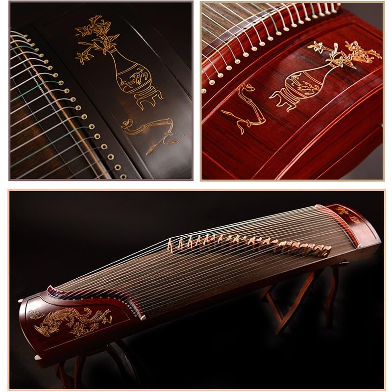 JITEM Professional Performance Grade Paulownia Wood Guzheng, Hand-Carved Zither String Instrument for Adults/Children/Senior/Intermediate/Beginner(Color:B), Size - Image 4
